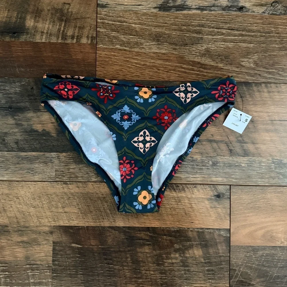 NWT A Pea In The Pod Mosaic Tile Print Maternity Tankini Swimsuit